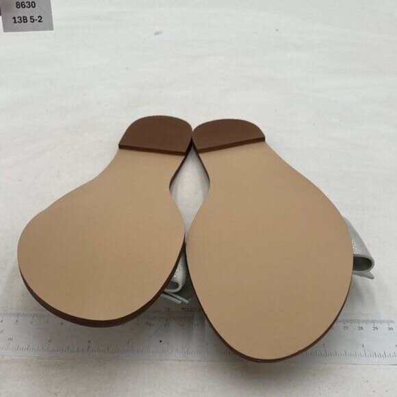 XYD Silver Cute Low Heel Bows Slippers Slide Sandals Slip On Clogs Mules Open To - Picture 6 of 7